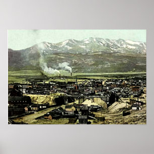Poster Leadville, opinião de Colorado Birdseye