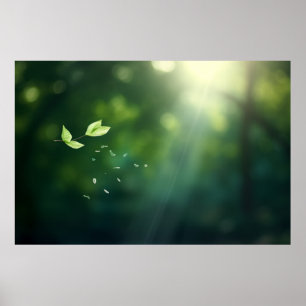 Poster Leaf Air Nature Serene Tranquil Pacífico