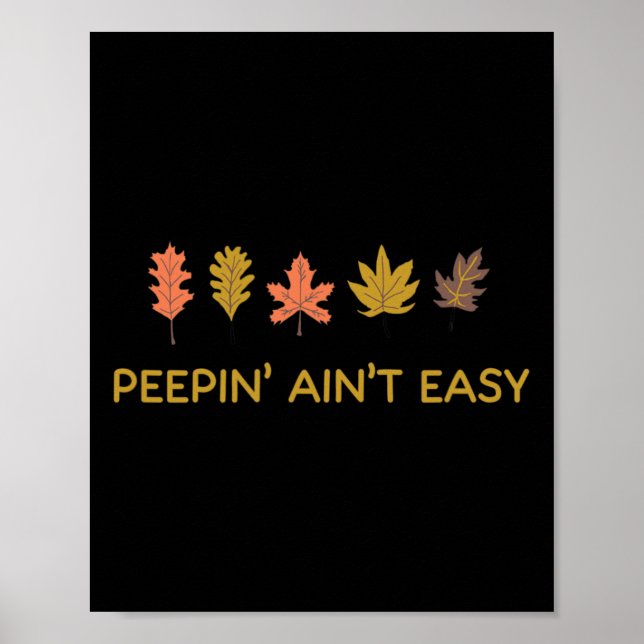 Poster Leaf Peepin't Easy Leafer outono (Frente)