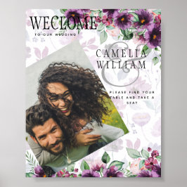 Poster Leah G Plum Purple Berry Floral Casamento Fall Win