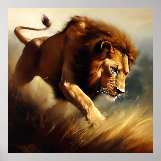 Poster Leão (12) Gato Selvagem (Frente)