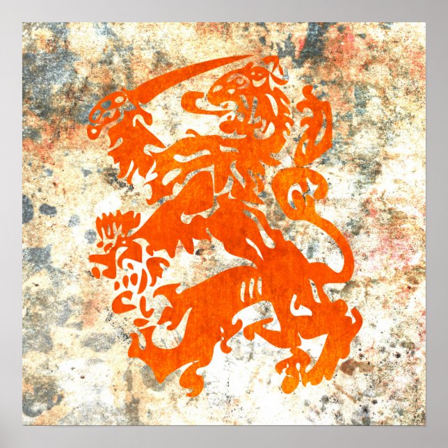 Póster Leão da República Neerlandesa (Frente)