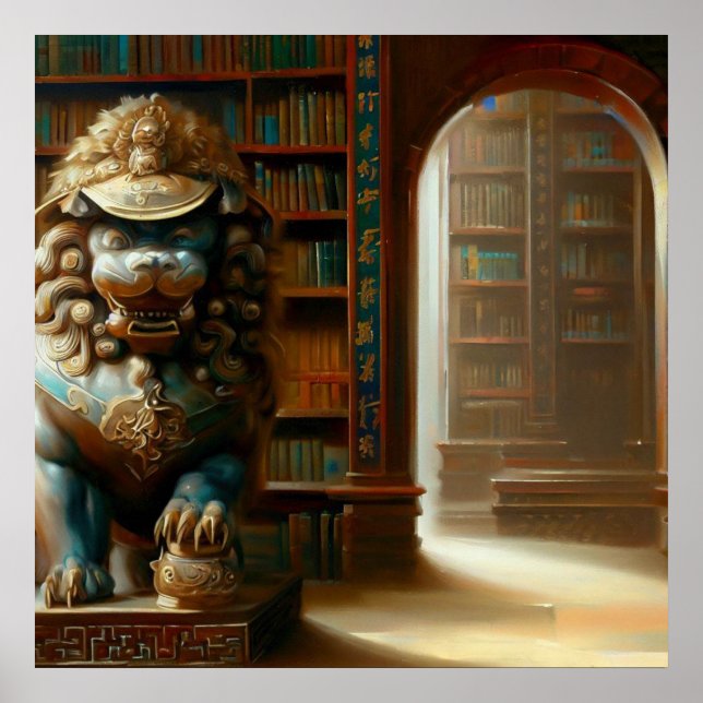 Poster Leão de Foo Chinês (21) (Frente)