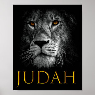 Poster Leão de Judá Jesus Fé Cristã Sobre o Medo Prem