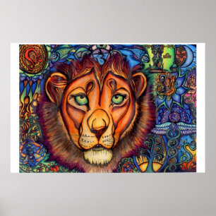 Póster Leão de Leo, calmo e feroz