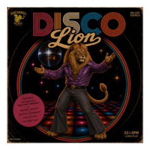 Póster Leão Disco