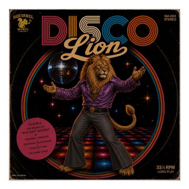 Póster Leão Disco (Frente)