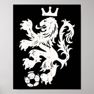 Poster Leão dos Países Baixos Fã de Futebol Holandês Lara