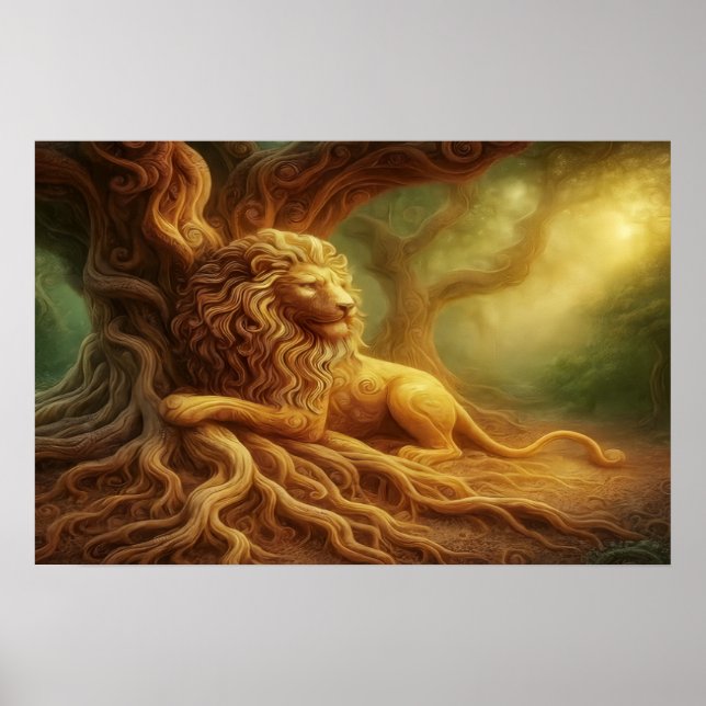 Poster Leão Dourado (Frente)