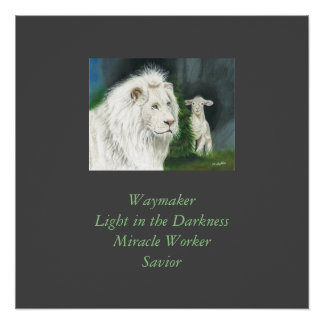 Póster Leão e Lamb