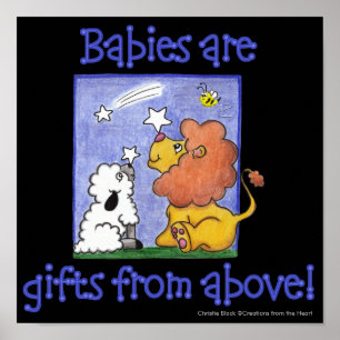 Póster Leão e Lambe pegam estrelas em queda