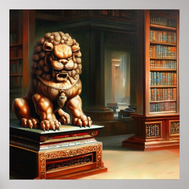 Poster Leão Foo Chinês (30) (Frente)