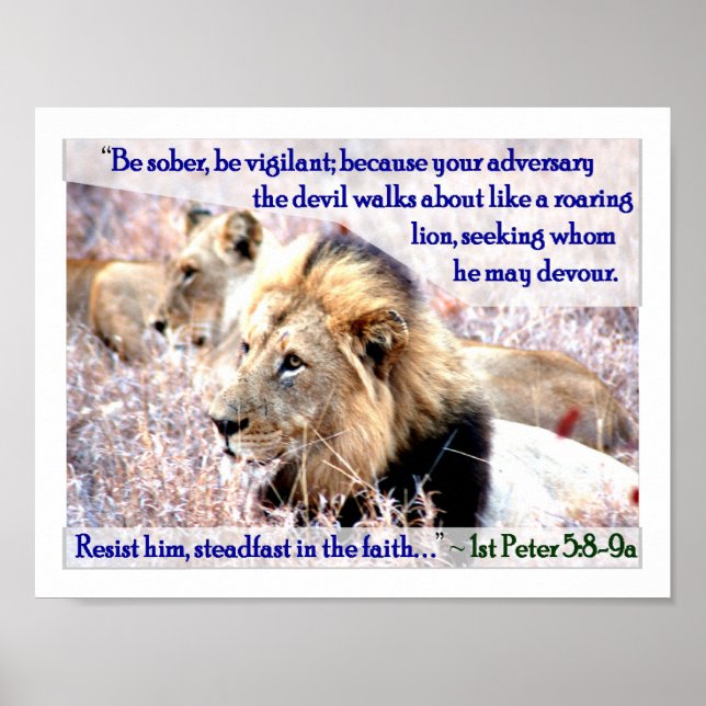 Póster Leão itinerante (Frente)