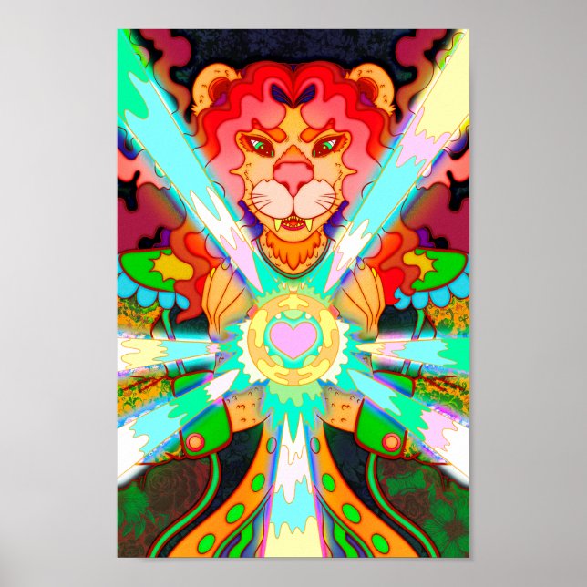 Poster Leão mágico (Frente)
