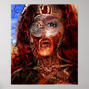 Poster leão no fogo