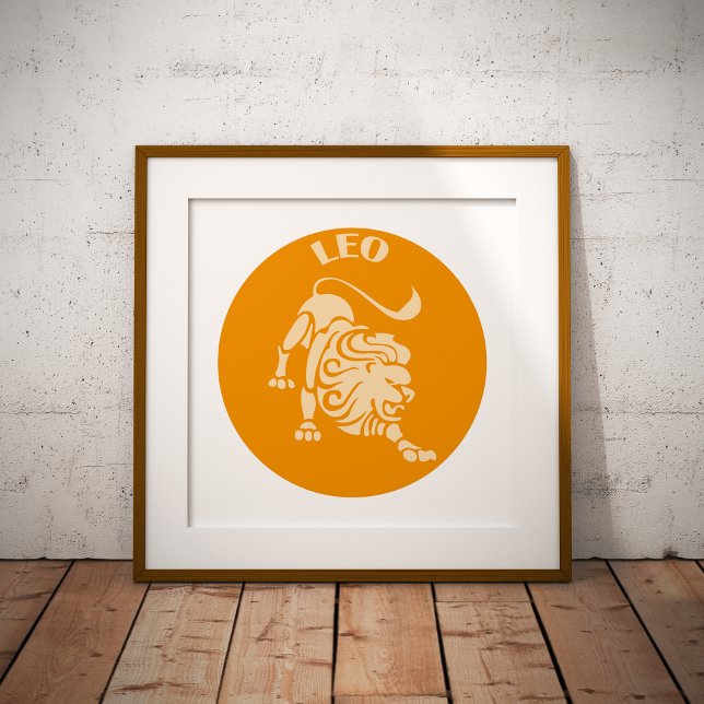 Poster Leão, Signo do Zodíaco, Horóscopo, Astrologia (Criador carregado)