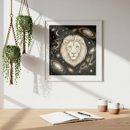 Poster Leão Zodíaco Astronomia Astrologia
