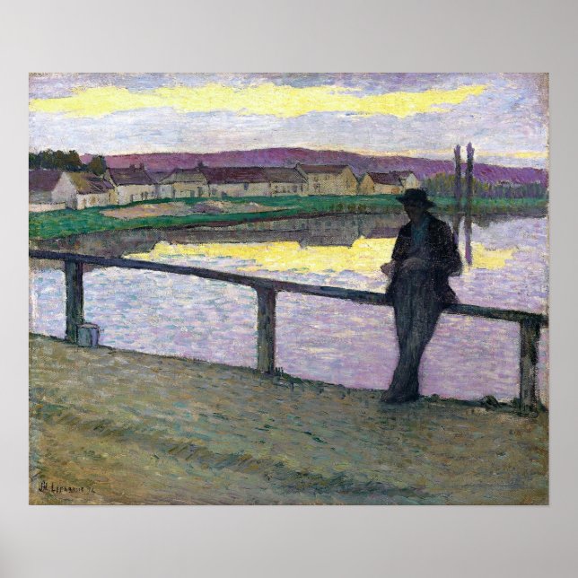 Poster Lebasque - Pôr do Sol em Pont Aven (Frente)
