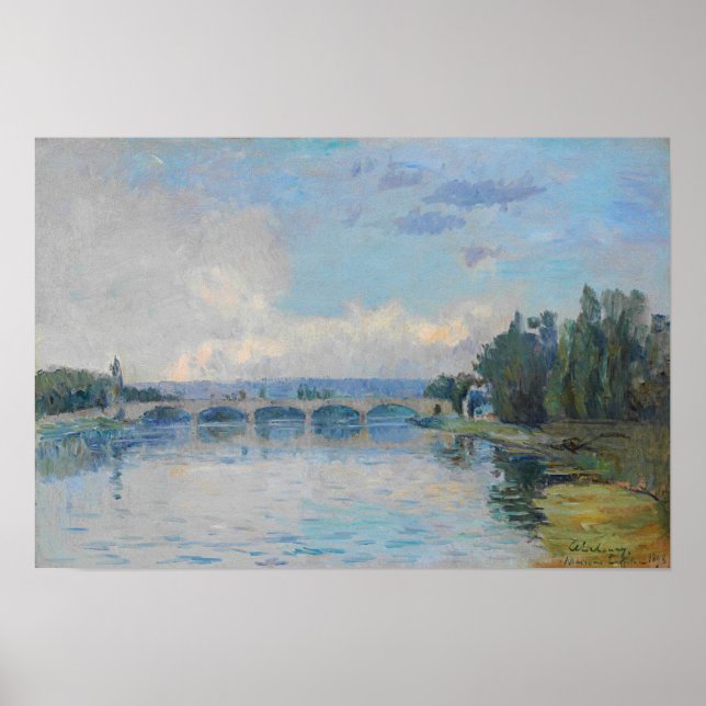 Poster Lebourg - A Ponte da Casa Laffittes (Frente)