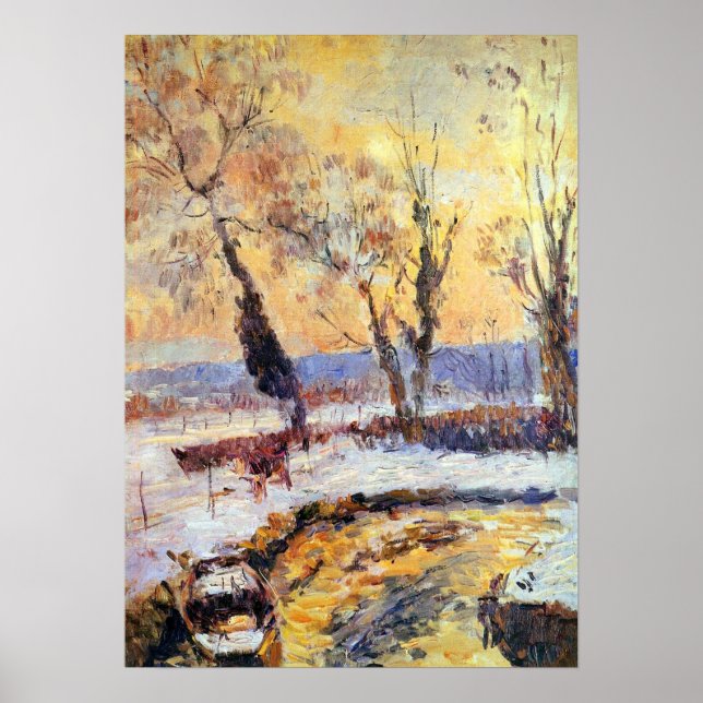 Poster Lebourg - Neve Ao Pôr do Sol (Frente)
