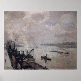 Poster Lebourg - O Porto de Antuérpia