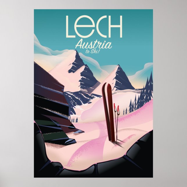 Poster Lech Austria Ski poster. (Frente)