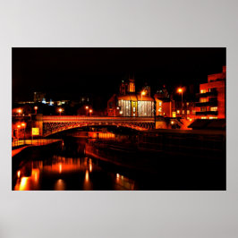 Póster Leeds à noite