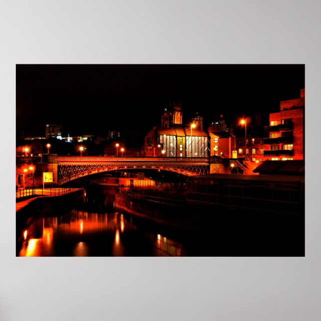 Póster Leeds à noite (Frente)
