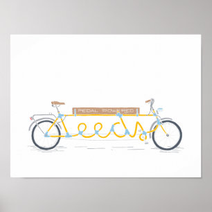 Póster Leeds psto pedal