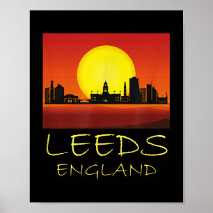 Poster Leeds Yorkshire Inglaterra Reino Unido Cul