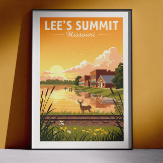 Poster Lee's Summit Missouri Antigo