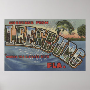 Póster Leesburg, Florida - grandes cenas da letra
