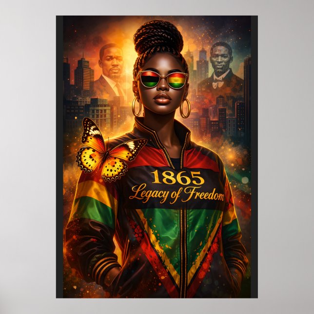 Poster Legado da Liberdade (Cidade + Figuras Históricas) (Frente)