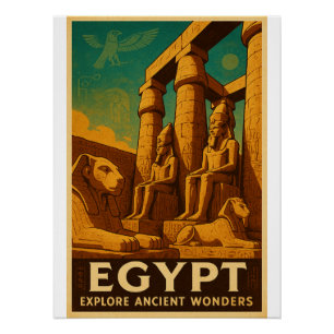 Póster Legado de Faraó - Templo de Luxor"