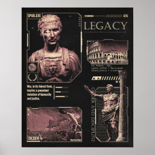 Poster Legado - Design Brutalista