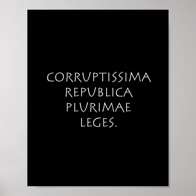 Poster Legados plurimaes da Corruptissima republica (Frente)