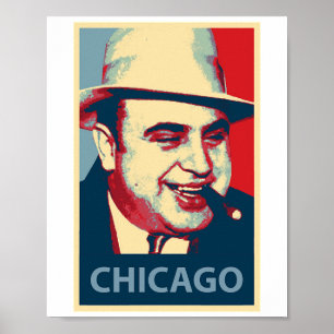 Poster Legal Al Capone Gangster Italiano Chicago Hope Óbá