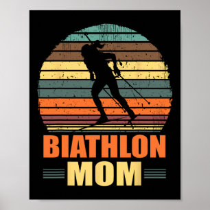 Poster Legal Biatlo Mãe Engraçado Biatleta Saindo Esquian