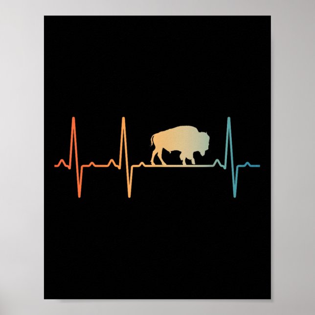 Poster Legal Bison Design para Homens Mulheres Crianças B (Frente)