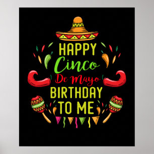 Poster Legal Cinco de Mayo Birthday maio 5