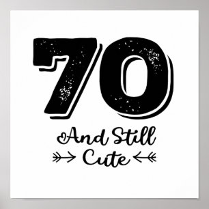 Poster legal citação de aniversário de 70