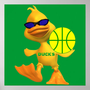 Poster legal do basquetebol dos patos