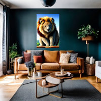 Legal e adorável Leão Híbrido Koala | Arte AI