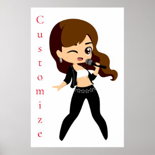 Poster Legal garota canta Karaoke Thunder_Cove