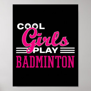 Poster Legal garotas jogam Badminton 1