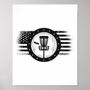 Poster Legal Golf Sport Usa Grunge Flag - Disk Golf