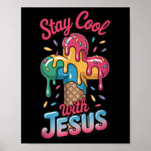 Poster Legal Jesus Crianças Gotas de Sorvete Boys Christi