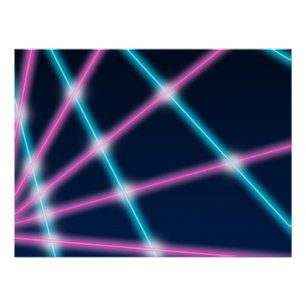 Póster Legal Laser Light Show Background Retro Neon dos a