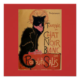 Póster Legal Le Chat Noir et Blanc