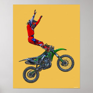 Poster Legal Motocross Extreme Freestyle Stunt Art 4